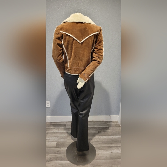 Wilsons Leather Tan and Cream Teddy Jacket - Picture 5 of 16